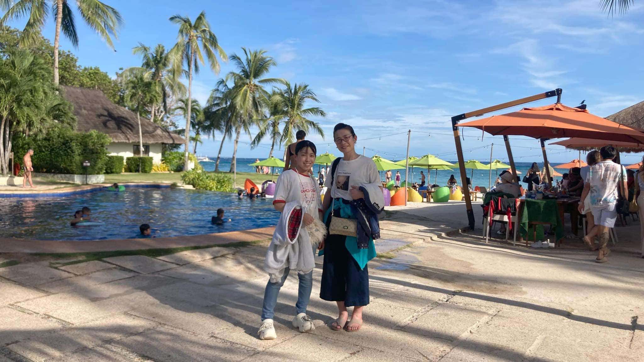 画像：親子旅行で来られた娘さんとお母さん